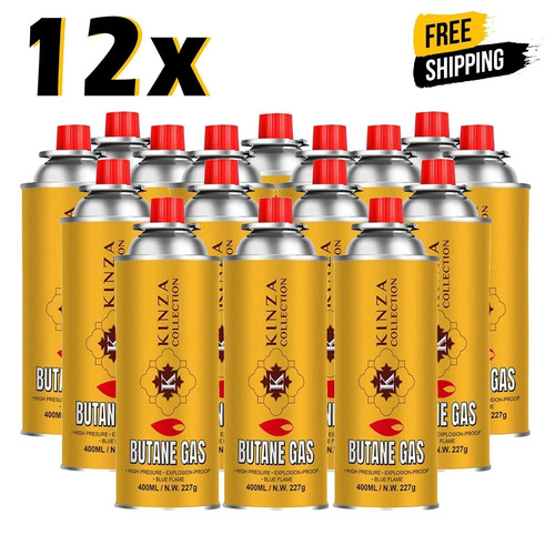 12x butane gas bottles - 12x,