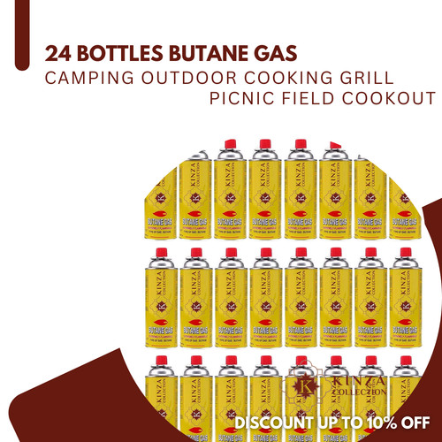 24x butane gas - butane, bottles